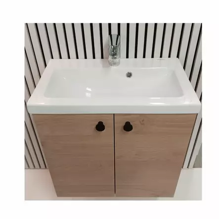 PUR-allaskaappi 600 kahdella ovella ja altaalla. Tammi. - Allaskaapit - TAMMIPUR600 - 2