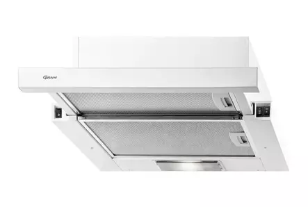 GRAM EFU 503-90 Liesituuletin 50cm, SLIM, ulosvedettävä, valkoinen - Liesituulettimet - EFU50390 - 1