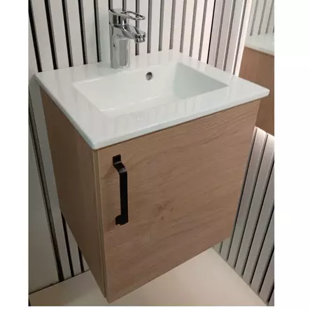 PUR-allaskaappi 400 yhdellä ovella ja altaalla. Tammi. - Allaskaapit - TAMMIPUR400 - 1