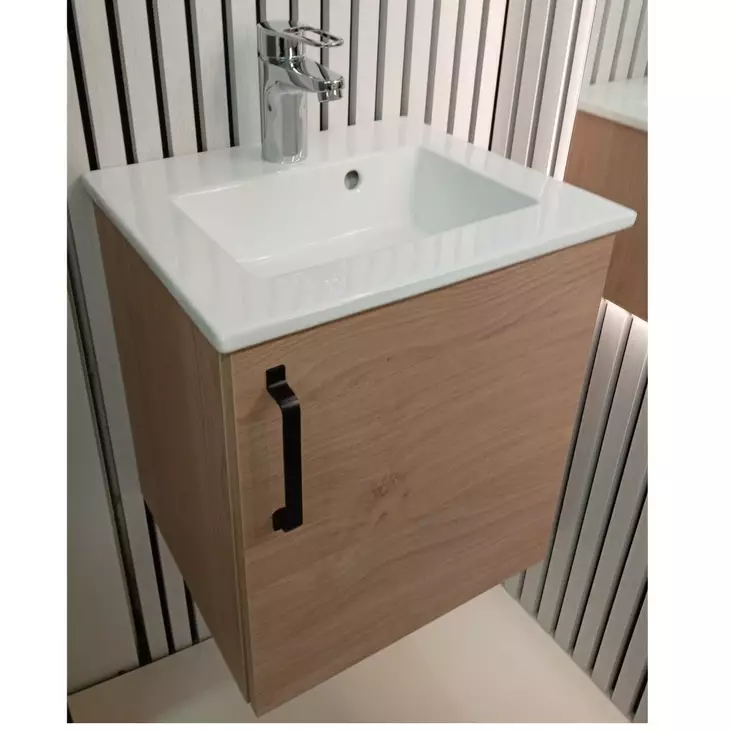 PUR-allaskaappi 400 yhdellä ovella ja altaalla. Tammi. - Allaskaapit - TAMMIPUR400 - 1