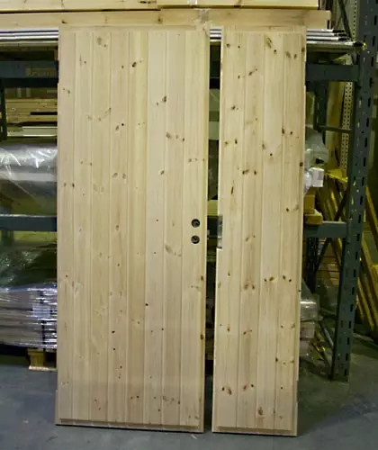 Pystypaneloitu varastonovi levikkeellä - Varaston ovet - VO4BL13X21 - 1