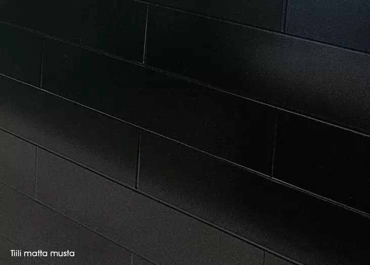 Alumocci sisustuslevy Tiili Mattamusta - Välitilalevyt - 9001031 - 2