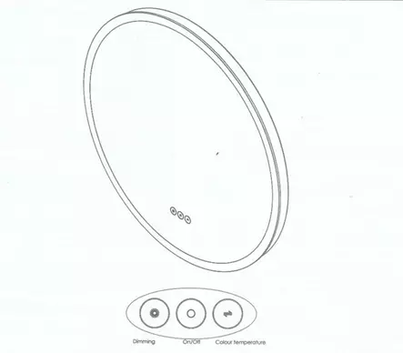 LED VALOPEILI JOHANNESBURG Ø600, IP44 - Kylpyhuoneen peilit - 724692 - 1