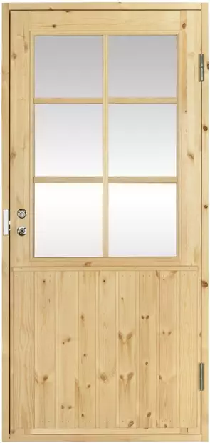 Mökkiovi M12 6-ruutuinen - Mökkiovet - ML4AO0819M12 - 1