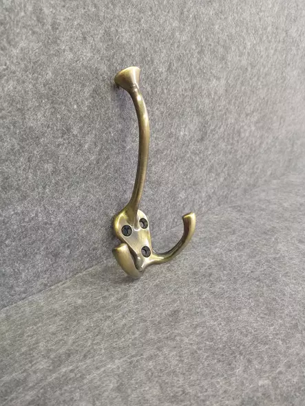 Vaatekoukku 1031 harjattu messinki - Naulakot ja koukut - PKOUKKU5902772 - 1