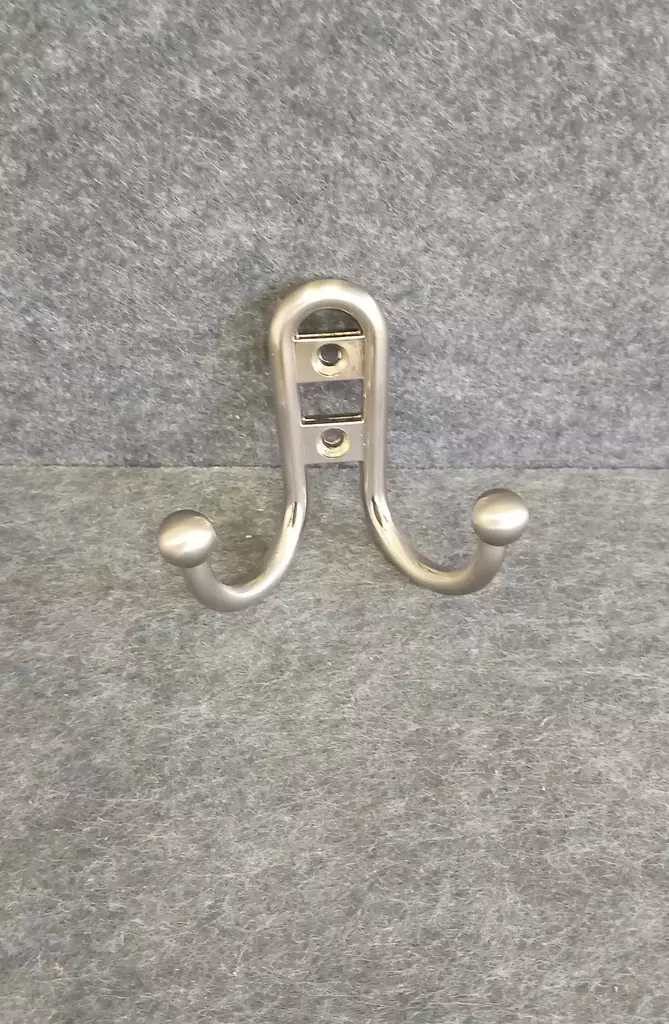 Vaatekoukku 1033/68 harjattu nikkeli - Naulakot ja koukut - PKOUKKU5902902 - 1