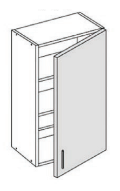 Hyllykaappi 70,8cm - 288mm syvät rungot - 70SH3 - 1