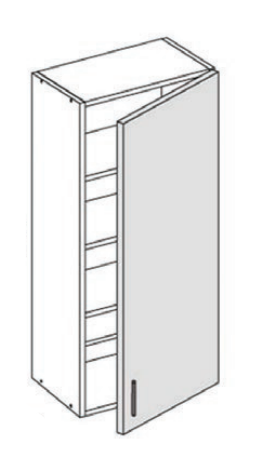 Hyllykaappi 99cm - 288mm syvät rungot - 99SH3 - 1