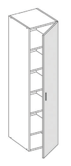 Komero 175cm korkea - Komerot ja korkeat kaapistot - 175K3 - 1