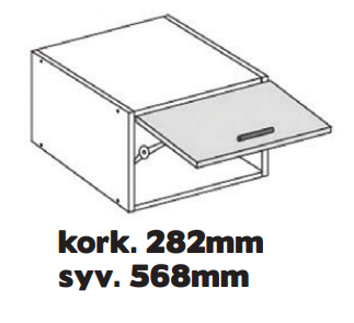 Matala yläkomero 28cm - Yläkaapin rungot - 28LY3 - 1