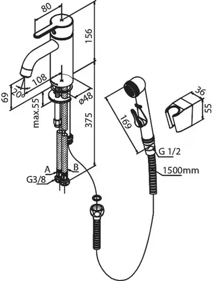 Damixa Silhouet musta pesuallashana - Pesuallashanat - 6158095 - 2