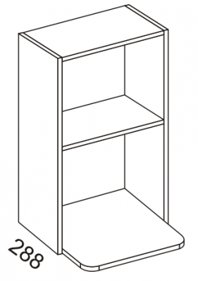 Mikrokaappi 99cm - 288mm syvät rungot - 99MIR5 - 1