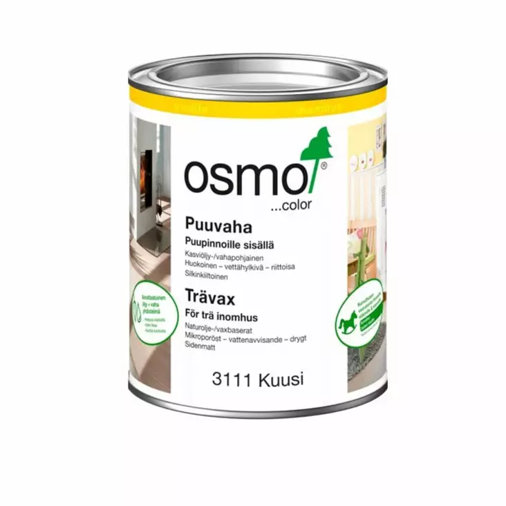 Puuvaha Osmo Color 3111 Kuusi 0,375 l - Puuöljyt ja puuvahat - 311100375 - 1