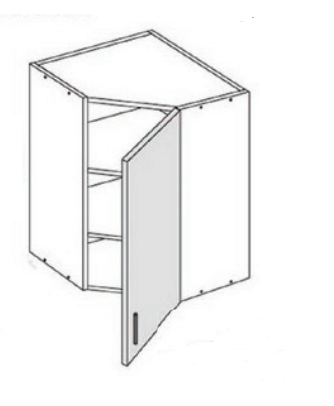 Kulmakaappi 70,8cm - 288mm syvät rungot - 70SHKK6 - 1