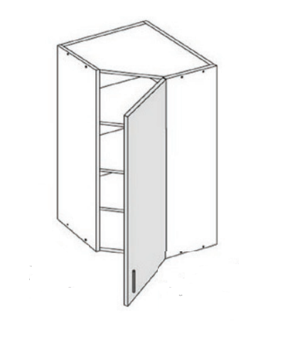 Kulmakaappi 99cm - 288mm syvät rungot - 99SHKK6 - 1