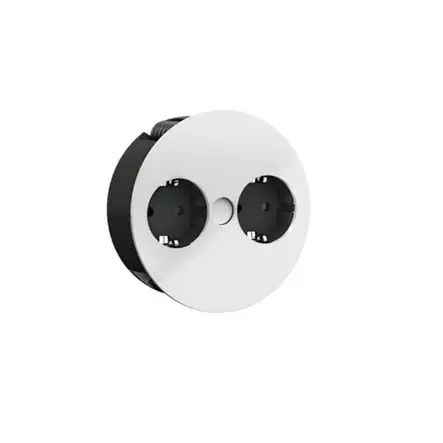 Twist Pistorasiapaneeli 2S. Valkoinen - Keittiön valaistus ja pistorasiat - 1435676 - 2