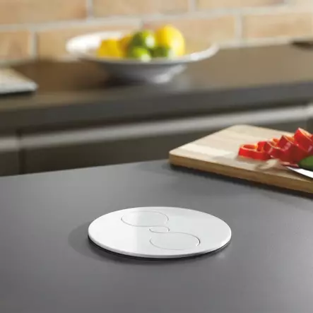 Twist Pistorasiapaneeli 2S. Valkoinen - Keittiön valaistus ja pistorasiat - 1435676 - 1