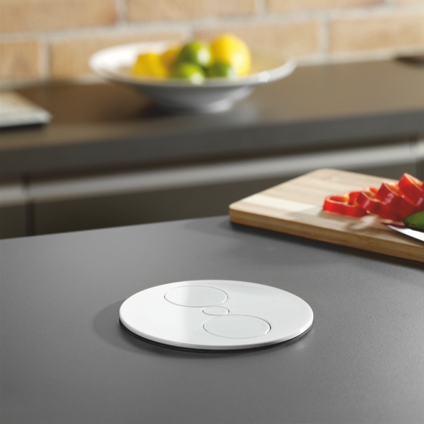 Twist Pistorasiapaneeli 2S. Valkoinen - Keittiön valaistus ja pistorasiat - 1435676 - 1