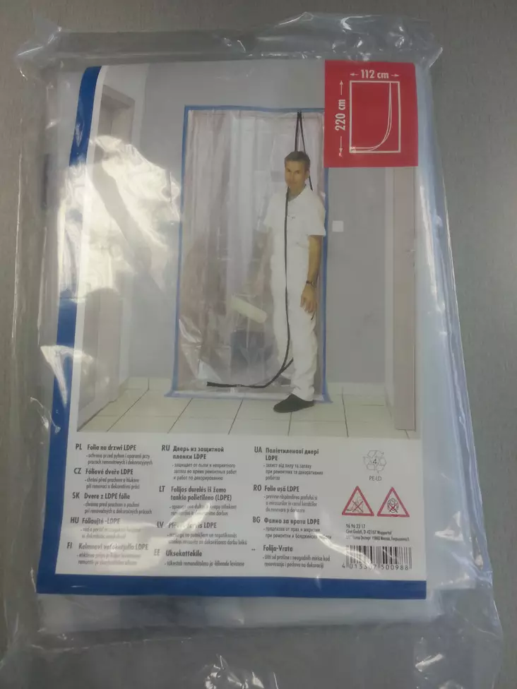 Vetoketjuovi L-malli 220x112cm - Suojausmateriaalit - 96962217 - 1