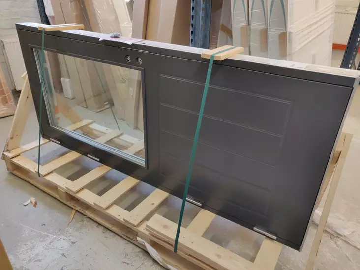 Parvekeovi PO4 Harmaa / Valkoinen 9x21 - Parvekeovet - POVI058 - 1