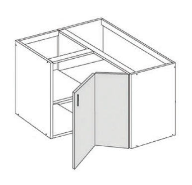 Kulmakaappi - Alakaapin rungot - PKK9 - 1