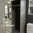 Harmaa liukuovikaappi 1500x2200x600 mm - Liukuovet ja kaapit heti varastosta - LKR22LLERA - 3