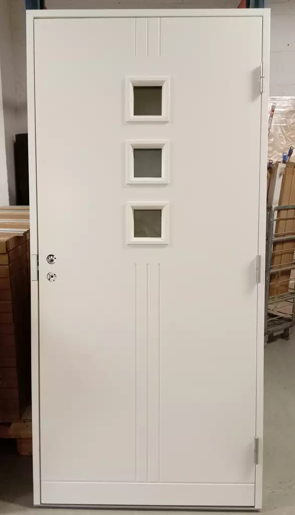 Gaily ulko-ovi 10x21 valkoinen, oikea - Ulko-ovet - UOGAIVA10X21O1TERA - 1