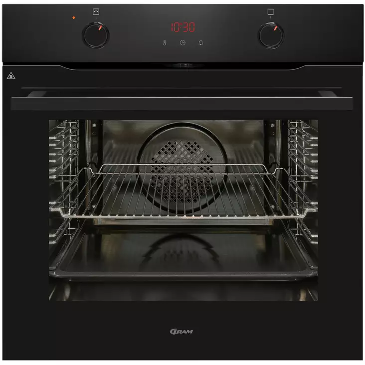 GRAM IOP 20663-92 B Erillisuuni, 77 l, pyrolyysi, paistomittarilla, musta - Uunit - IOP2066392B - 1