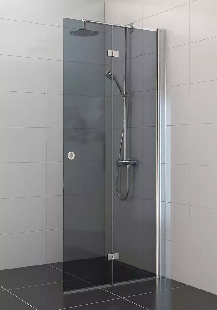 Tass taittuva suihkuseinä, harmaa lasi - Suihkuseinät - TASS80H - 1