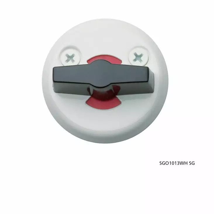 SG vääntönuppi, valkoinen - Väliovien helat ja painikkeet - SGO1013WH - 1