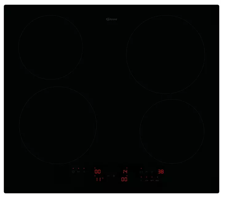 GRAM KKI 6244-90 TI Induktiokeittotaso suorat reunat, musta - Keittotasot - KKI624490TI - 1