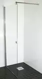 SS kääntyvä suihkuseinä kiiltävällä profiililla, kirkas lasi - Suihkuseinät - SS50K - 3