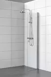 SS kääntyvä suihkuseinä kiiltävällä profiililla, kirkas lasi - Suihkuseinät - SS50K - 1