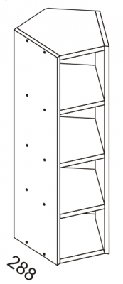 Avokonsoli 99cm - 288mm syvät rungot - 99SVK - 1