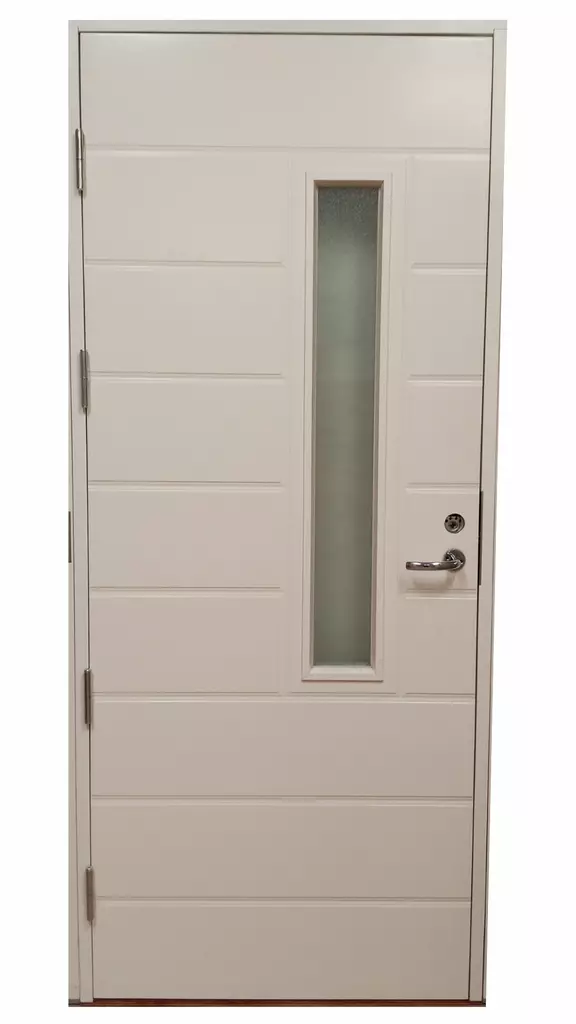 Ulko-ovi valkoinen, 2- tiivisteinen, Kaski Classic - Ulko-ovet - UO1RVALKPL10X21OIK - 1