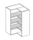 L-mallin kulmakaappi 70,8cm - 288mm syvät rungot - 70SHKK6X6L - 1