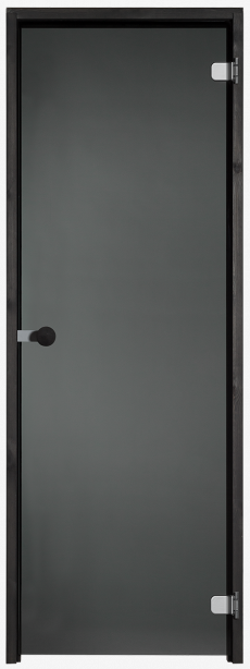 Saunan lasiovi musta - Saunanovet - VIHTA7X19M - 1