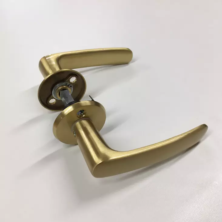 UO-Painike Harjattu messinki - Ulko-ovien helat ja painikkeet - 1056MSHM - 1