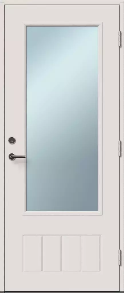 Parvekeovi M16 890x2090 valkoinen oikea - Parvekeovet - PO169X21O - 1