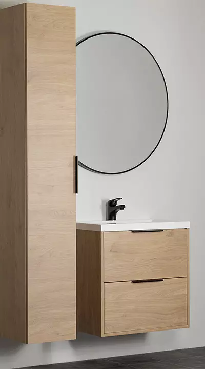 PUR korkea kaappi tammi - WC-komerot - KYLTK30O - 1