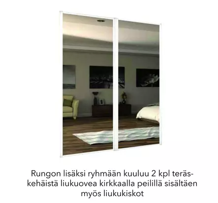 SETDesign Liukuovikaappiryhmä SET1 - Liukuovet ja kaapit tilausmallistosta - SET1SET - 2