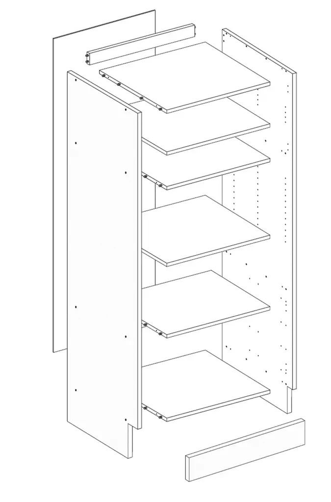 Uunikomero 60cm leveä - Komerot ja korkeat kaapistot - 236KU - 2