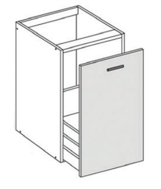 Jätevaunukaappi - Alakaapin rungot - P4JV - 1