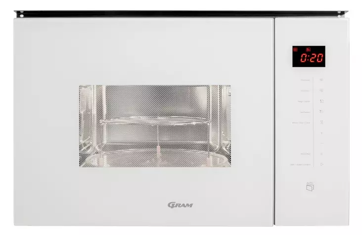 GRAM IM 20614-90 W Integroitava mikro uunin päälle 25 l, valkoinen - Mikroaaltouunit - IM2061490W - 1