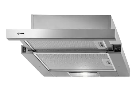 GRAM EFU 503-90 X Liesituuletin 50cm, SLIM, ulosvedettävä, teräs - Liesituulettimet - EFU50390X - 1